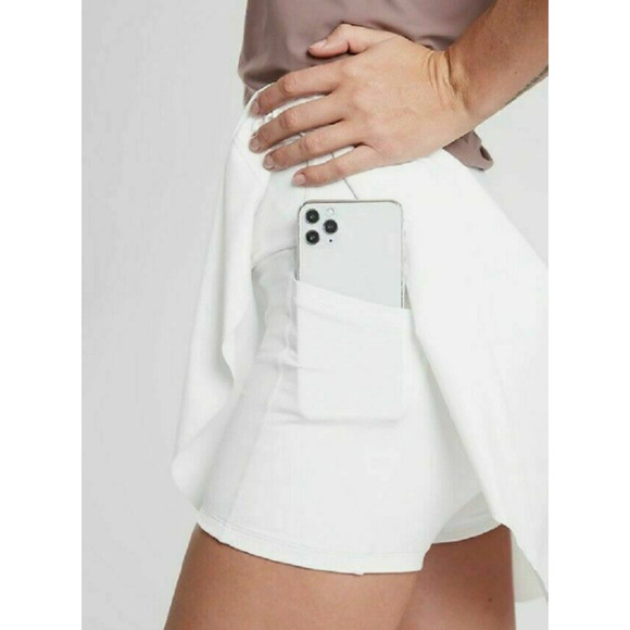 Athleta White Ace Tennis 13.5‎ Skort 3X NWT $69 Sustainable Golf Tennis Casual - Picture 2 of 3